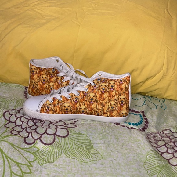 BRAND NEW Golden Retriever dog high top shoes - Picture 2 of 2